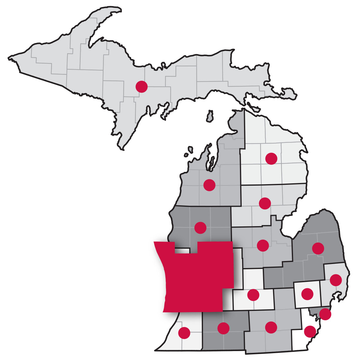 Michigan Map region F